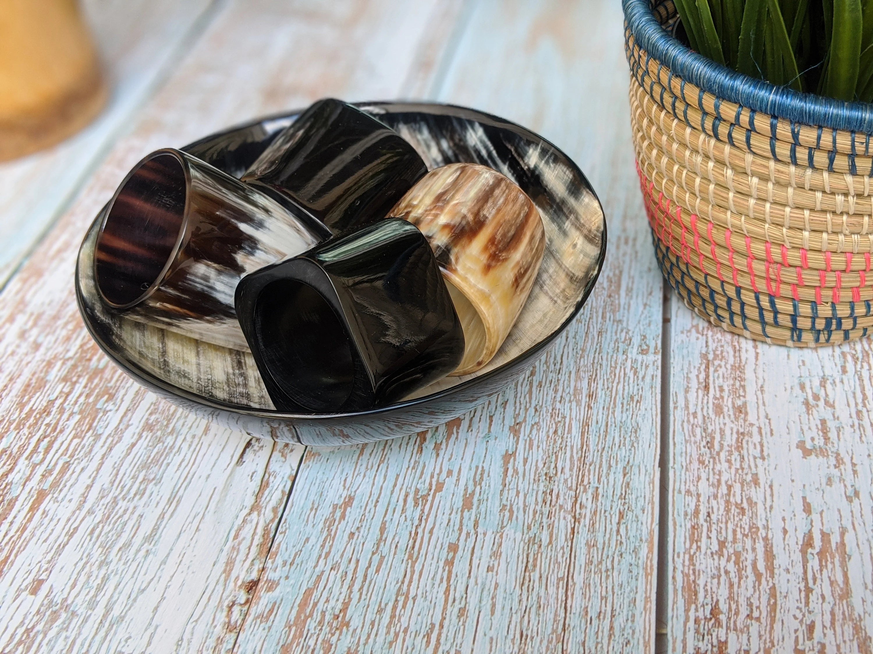 Cow Horn Napkin Rings™ (Set of 4)