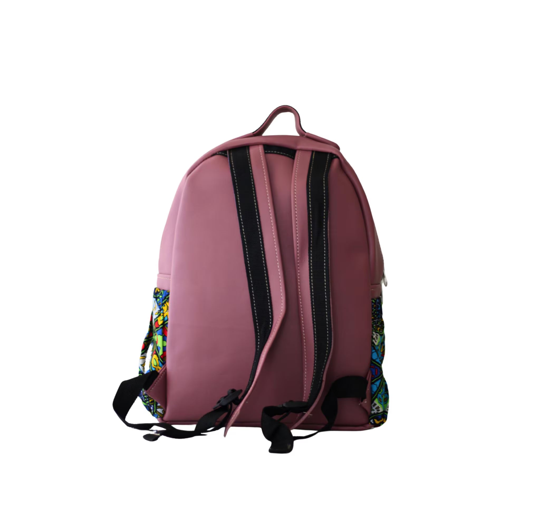Unisex African Fabric Backpack – Laptop & Daypack with Unique Print