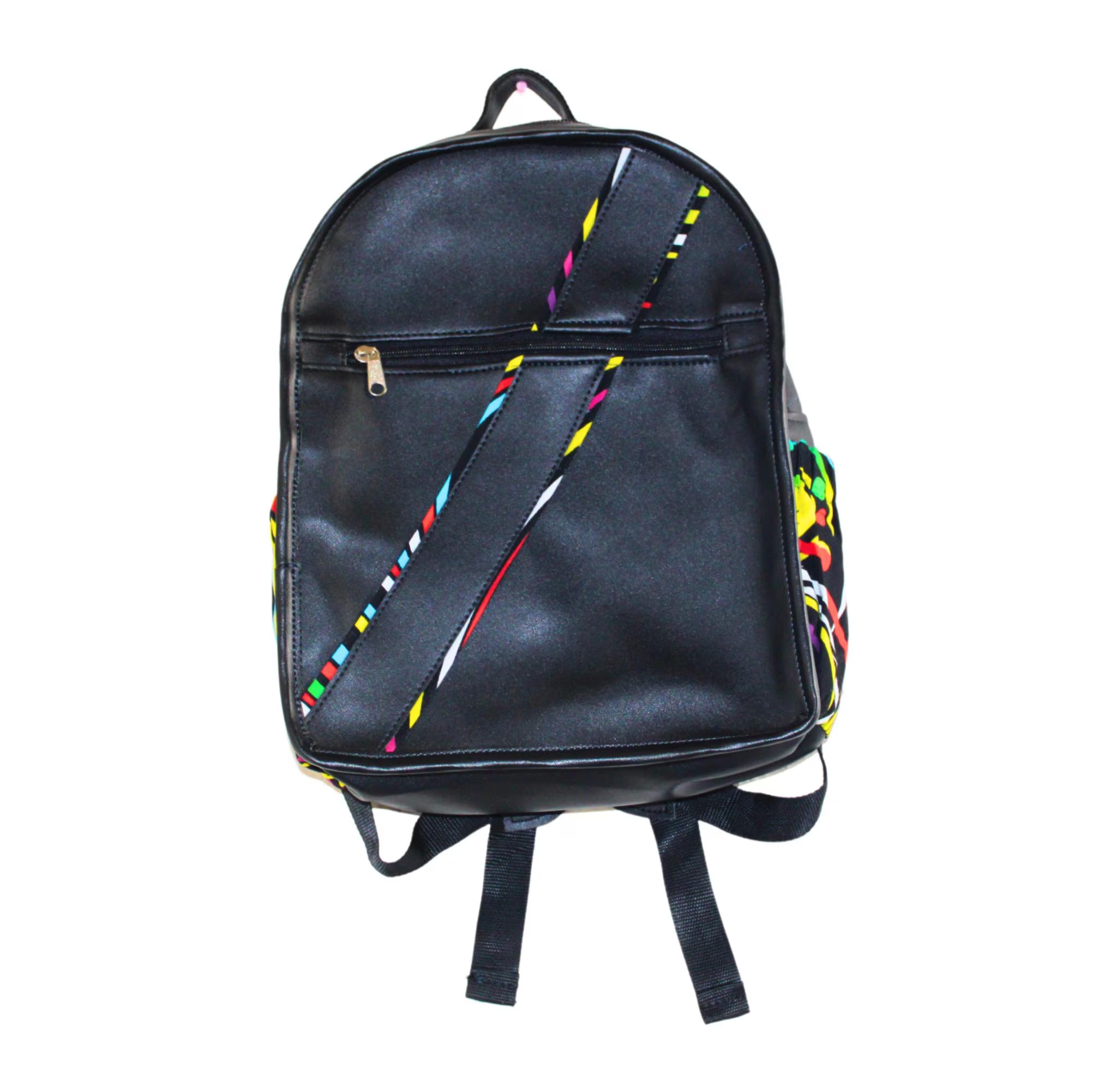 Unisex African Fabric Backpack – Laptop & Daypack with Unique Print